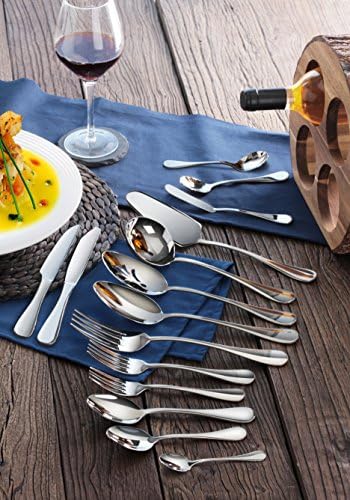 Artaste 56457 Rain 18/10 Stainless Steel 103-Piece Flatware Set