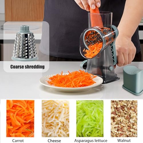 Hand Crank Rotary Cheese Grater Veggie Slicer Carrot Shredder
