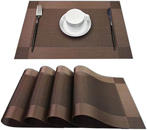 PIGCHCY Place Mats Heat-Resistant Non Slip Placemats Washable Easy to
