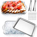 Baderke 2 Set 9" Chilled Serving Tray for Parties with Compartments