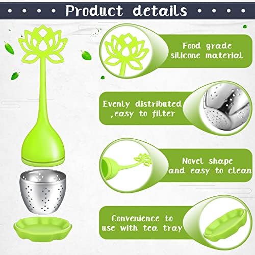 Remerry 6 Pack Silicone Tea Infuser for Loose Leaf, Stainless Steel