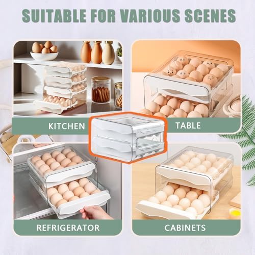 Refrigerator egg tray, refrigerator automatic box, 32 egg dispensers