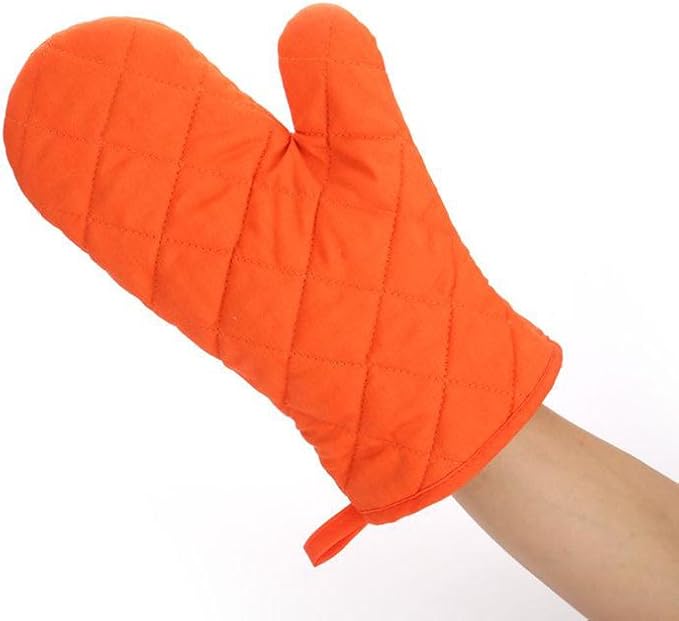 Oven Mitts, Premium Heat Resistant Kitchen Gloves Cotton & Polyester Quilted - Image 3