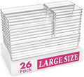 Criusia Large Drawer Organizer Bins 26 Pack | Complete 5 Size Clear