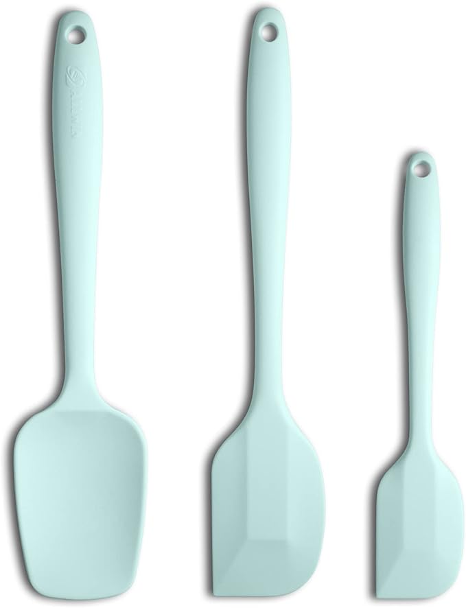 Silicone Spatula 3‑Piece Set Heat Resistant 600°F Non‑Stick Rubber Spatulas by ALLWIN-HOUSEWARE