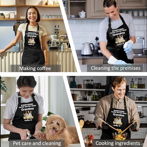Nana Gifts for Grandma Adjustable Apron with Pockets, Grandma Gifts