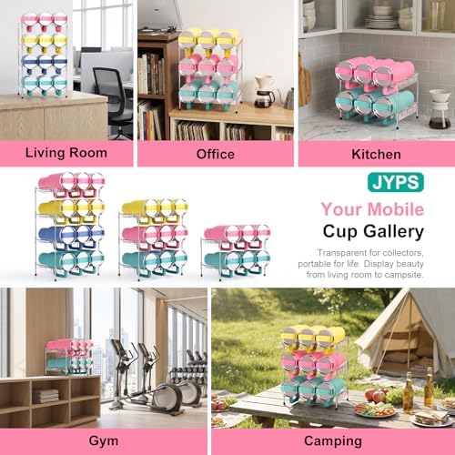 Reusable Stackable with Handle Compartment Water Bottle Tumbler