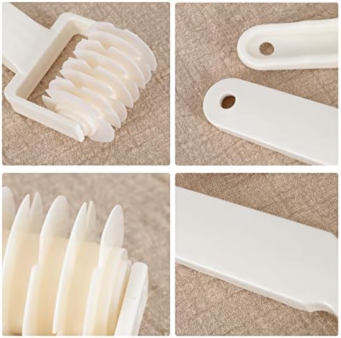 Lamoutor 2Pcs Lattice Roller Cutter Pastry Cutter Roller DIY Baking