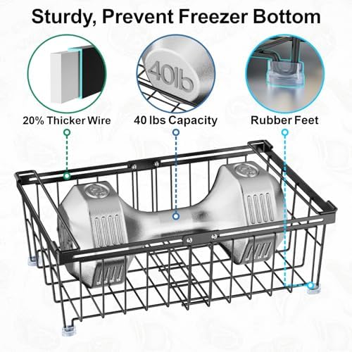 iSPECLE Stackable Deep Freezer Organizer Bins