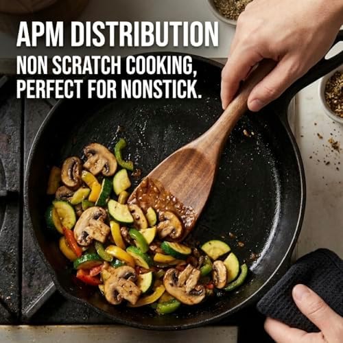 APM DISTRIBUTION 6-Piece Teak Wood Spatula Set