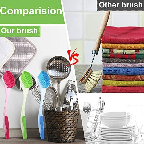 5 Pieces Dish Brush Set with Handle