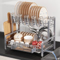 BOOSINY 2-Tier Stainless Steel Dish Drying Rack