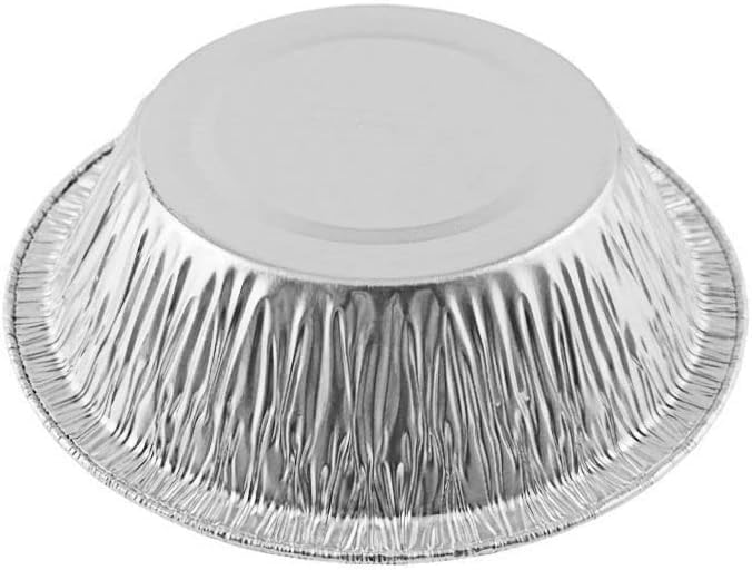 PACTOGO Disposable 5" Aluminum Foil Tart Pan with Clear Dome Lid