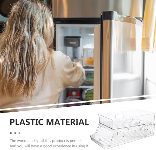 Double Layer Plastic Can Organizer Rolling Soda Dispenser for