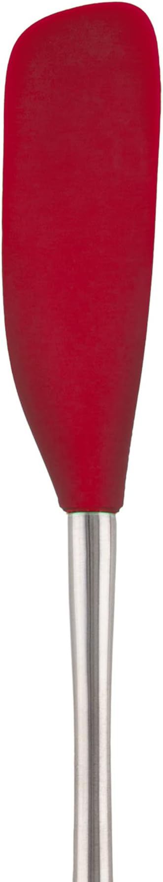 Tovolo Flex-Core Long-Handled Silicone Jar Scraper Spatula, Stainless Steel - Image 3