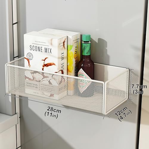 Magnetic Basket Organizer for Refrigerator