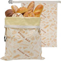 2 Rustic Harvest Beeswax Bread Bags, 17×13 Inch