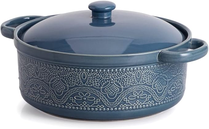 FUN ELEMENTS Lace Emboss Casserole Dish by IntoYourHouseOntoYourTable
