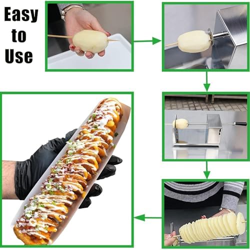 Potato Spiral Cutter, Manual Stainless Steel