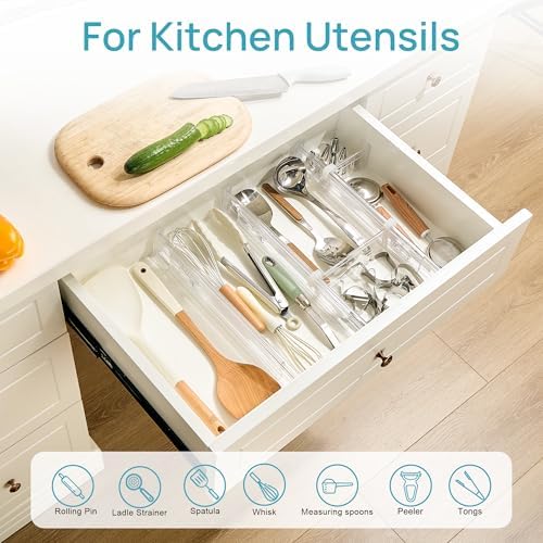 Vtopmart 2.36” Drawer Dividers with Expandable Inserts and 10 Pcs