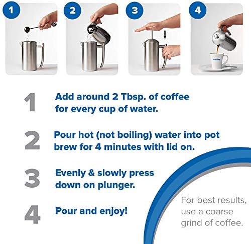 Frieling Double-Walled Stainless Steel French Press, 36 Ounces