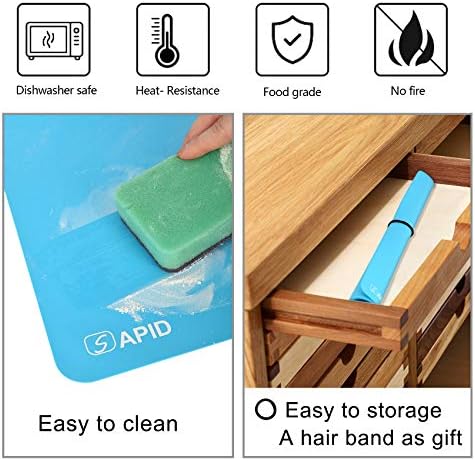 Sapid 2-Piece Silicone Mat for Crafts