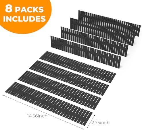 Adjustable Drawer Dividers, Cut to Fit Plastic Organizer Strips
