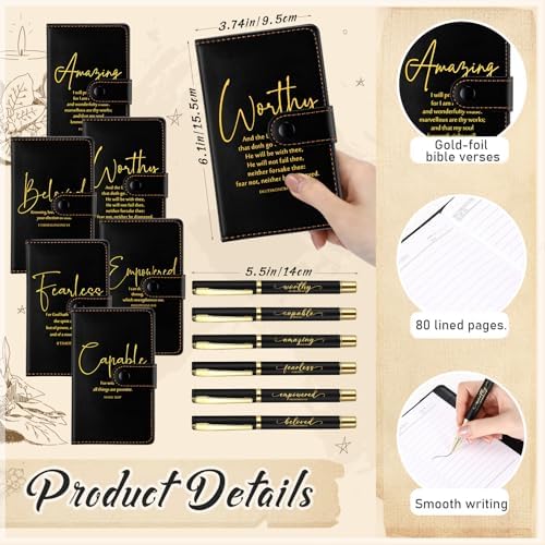 Potchen 18 Pcs Christian Church Gift 13oz Coffee Mug Journal Pen