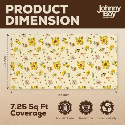 3XL Beeswax Bread Wraps – Food storage wraps, 19'' x 55''Inch