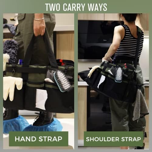 SCAVATA Wearable Cleaning Caddy Organizer, Green
