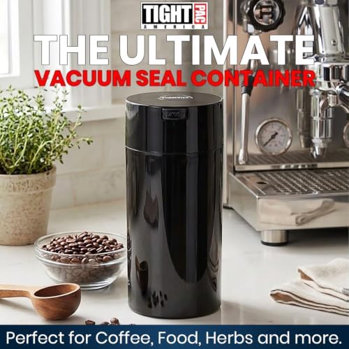 Tightvac 5 to 24 oz Patented Vacuum Sealed Airtight Container, Black