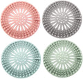 Drain Hair Catcher, 4PCS 5 Inch Round Soft Silicone Anti Clogging
