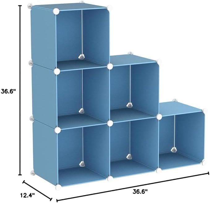 C&AHOME Cube Storage Organizer, 6-Cube Shelves Units, Closet Cabinet, DIY - Image 3