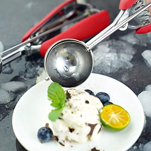 3PCS Ice Cream Scoop Cookies Scoop Set TPR wrapped handle Stainless