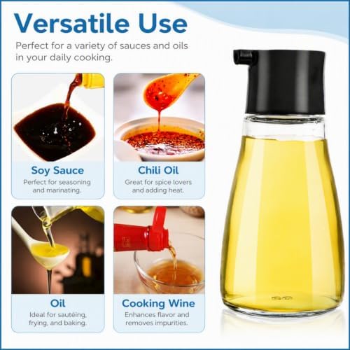 12 Pack Soy Sauce Dispenser Bottle, 6 OZ Glass Leakproof Olive Oil
