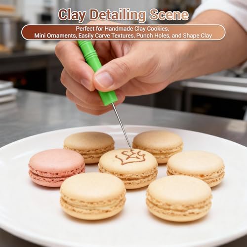 Adjustable Rolling Pin with Thickness Rings, Wooden Dough Roller & 12