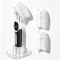 Soap Dispensing Dish Brush with Holder and 2 Refill Heads