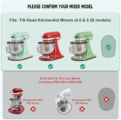 ENVTEK Pine Wood Mixer Slider for KitchenAid 4.5-5 Qt