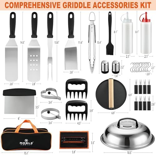 N NOBLE FAMILY 38PCS Griddle Accessories Kit