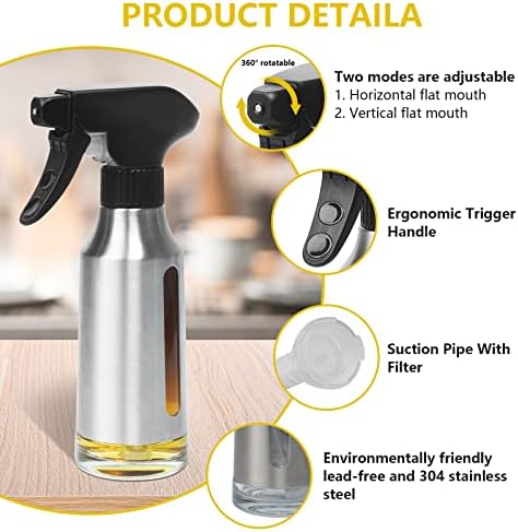180ml Olive Oil Sprayer, Stainless Steel