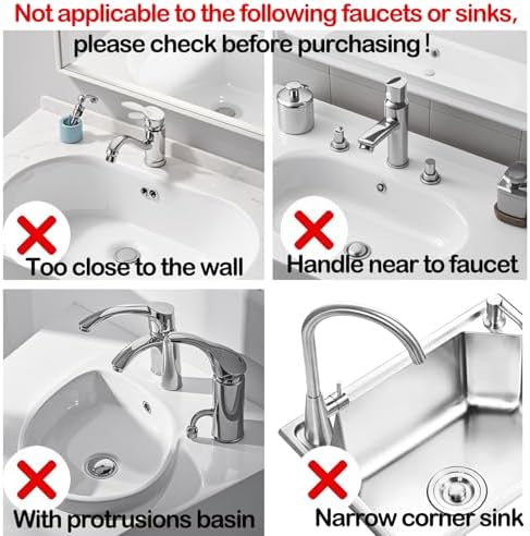 Mini sink splash guard 9.6” Dual – Sided Small Faucet Splash & Drain