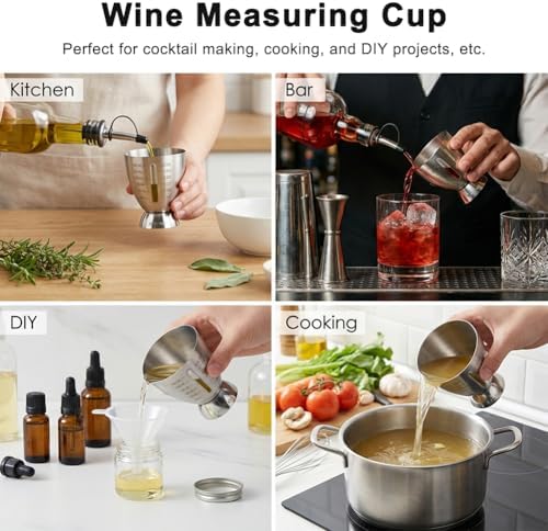 Cocktail Measuring Jigger Set, Shot Measure Double Jigger 1 oz 6 oz