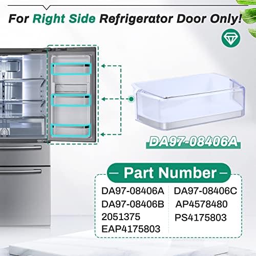 DA97-08406A, DA97-08406B/C Refrigerator Door Bin Shelf Replacement