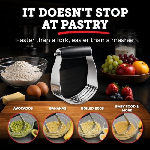 Lightyear Dough Blender & Pastry Cutter - Stainless Steel Dough Cutter