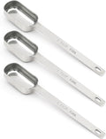 3PCS 1tbsp Single Measuring Spoon, Stainless Steel Long Handle Individual by BERYLER