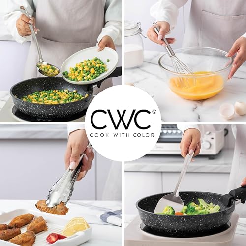 COOK WITH COLOR Stainless Steel Kitchen Utensil Set, 10-piece