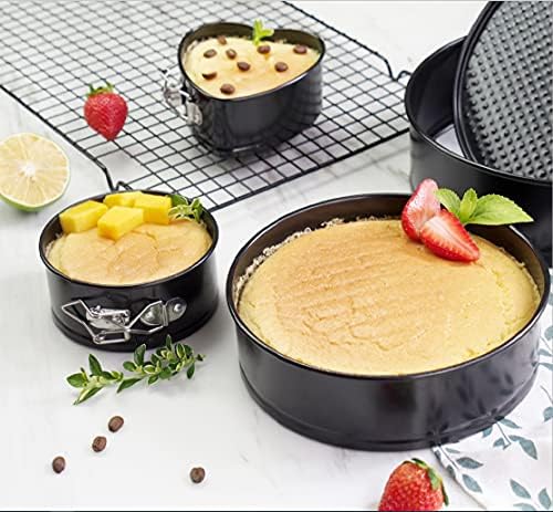Classier Springform Set of 4 Pieces Cake Pan Pan with Grips (4-7-9-10)