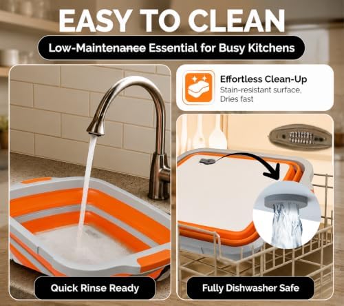 Large BBQ Prep Tub 8L - Multifunctional Collapsible Camping Cutting