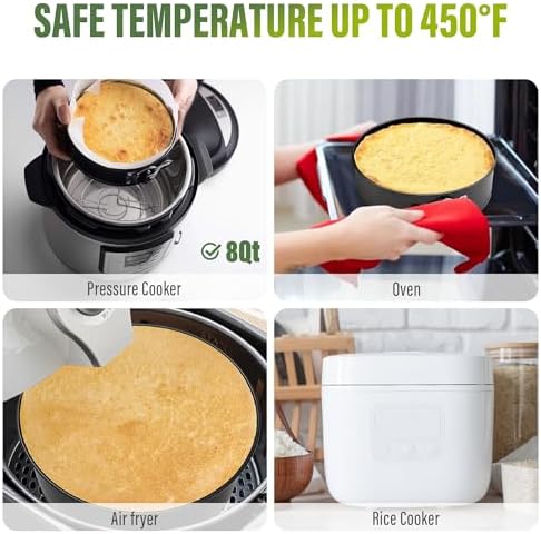 Vakoo 9 Inch Springform Pan, Nonstick, Removable Bottom for Easy