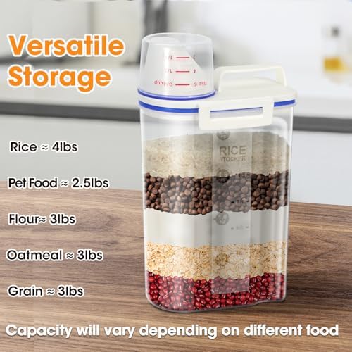 TBMax 4 Lbs / 2 Kg Rice Dispenser with Measuring Cup